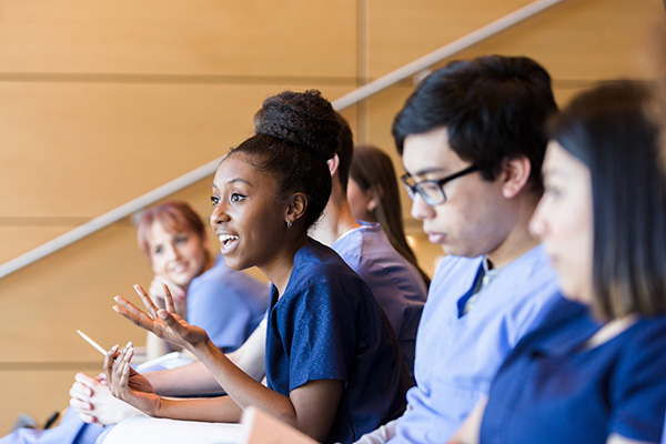 Students listening to lecture