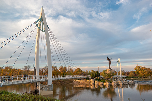 Keeper of the plains bridge