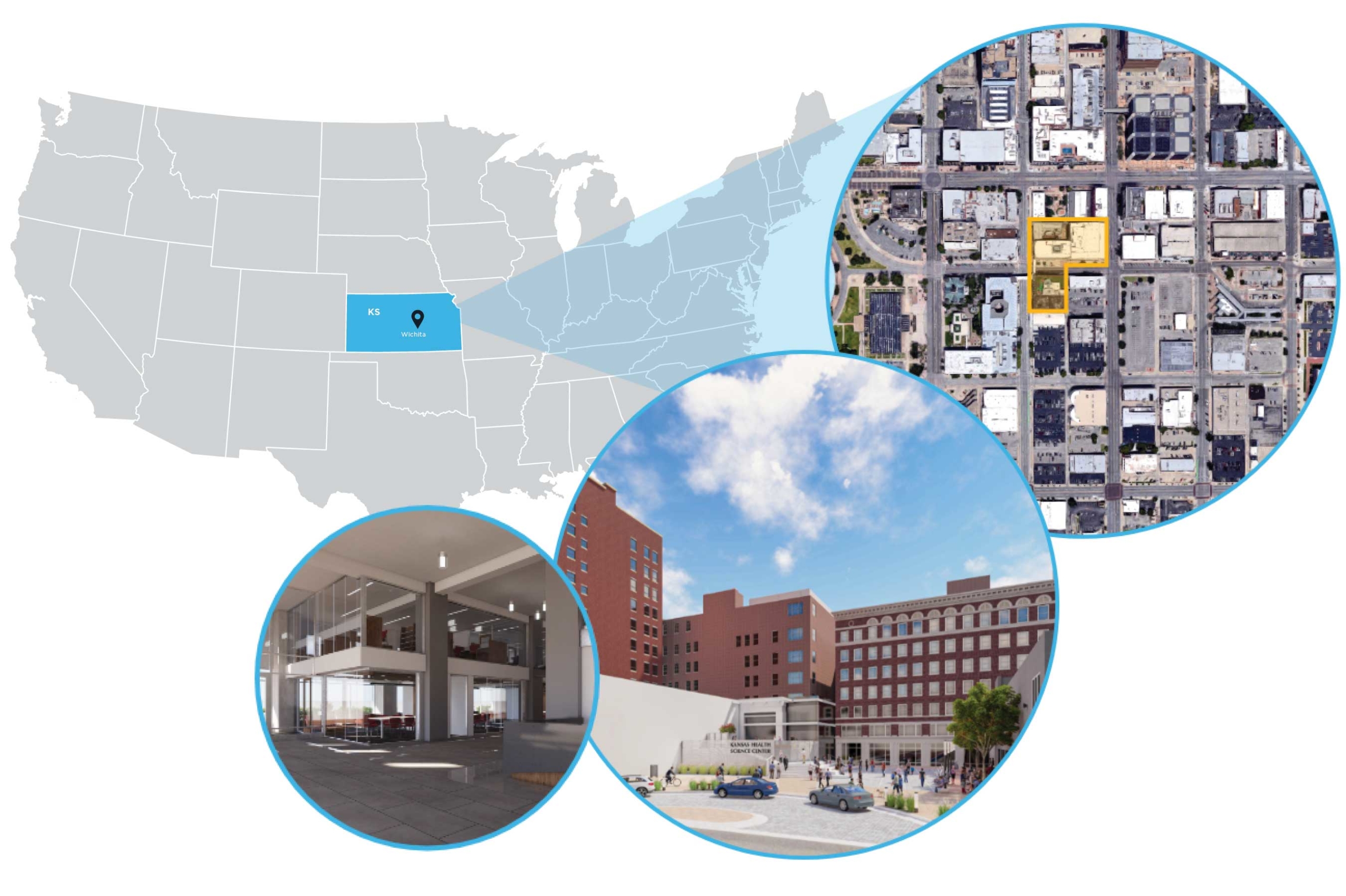 KansasCOM map and building view